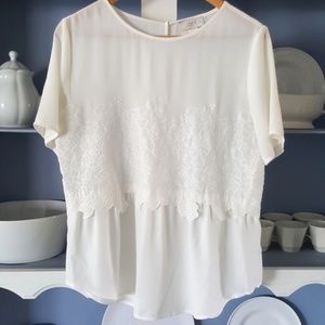 LOFT Floral Floral Top